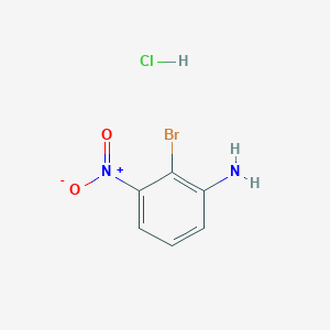 molecular formula C6H6BrClN2O2 B1379337 2-Bromo-3-nitroaniline hydrochloride CAS No. 1803610-71-0