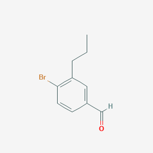 molecular formula C10H11BrO B13793372 4-Bromo-3-propylbenzaldehyde CAS No. 254745-39-6