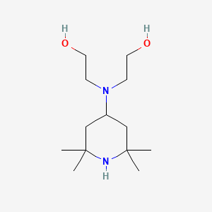 molecular formula C13H28N2O2 B13793402 N,N-Bis-(2-hydroxyethyl)-triacetonediamine 