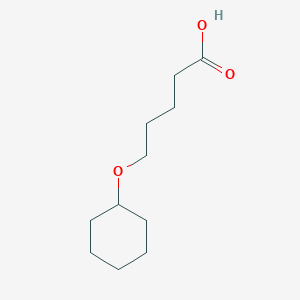 molecular formula C11H20O3 B13793415 Pentanoicacid,5-(cyclohexyloxy)- 