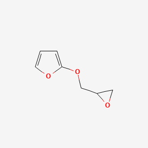 molecular formula C7H8O3 B13793422 2-(2,3-Epoxypropoxy)furan CAS No. 26130-15-4