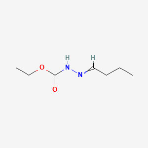 molecular formula C7H14N2O2 B13793424 ethyl N-(butylideneamino)carbamate CAS No. 7400-28-4