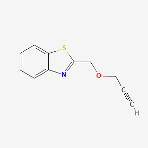 molecular formula C11H9NOS B13793450 Benzothiazole, 2-[(2-propynyloxy)methyl]- CAS No. 95547-63-0