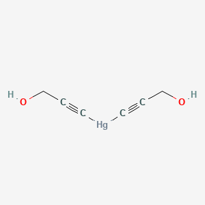 molecular formula C6H6HgO2 B13793488 Mercury, bis(3-hydroxy-1-propynyl)- CAS No. 62374-53-2
