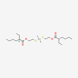 molecular formula C22H44O4S2Sn B13793490 (Dimethylstannylene)bis(thioethylene) bis(2-ethylhexanoate) CAS No. 67939-64-4