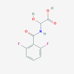 molecular formula C9H7F2NO4 B137935 [(2,6-Difluorobenzoyl)amino]hydroxyacetic acid CAS No. 153876-17-6
