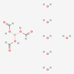 molecular formula C3H18CrO12 B13793714 Chromium(ic)formate basic 