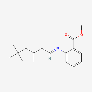 molecular formula C17H25NO2 B13793779 Benzoic acid, 2-[(3,5,5-trimethylhexylidene)amino]-, methyl ester CAS No. 67801-42-7