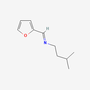 molecular formula C10H15NO B13793816 N-(Furan-2-ylmethylene)-3-methylbutylamine CAS No. 52074-26-7