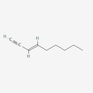 molecular formula C9H14 B13793823 3-Nonen-1-yne, (E)- CAS No. 70600-49-6