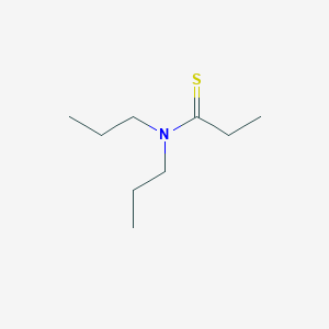 molecular formula C9H19NS B13793837 Propanethioamide, N,N-dipropyl- CAS No. 68506-60-5