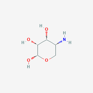 molecular formula C5H11NO4 B13793862 4-Amino-4-deoxy-alpha-D-ribopyranose CAS No. 782418-47-7