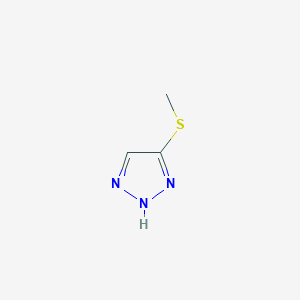 molecular formula C3H5N3S B13793890 5-Methylmercapto-1,2,3-triazole CAS No. 111451-95-7