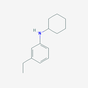molecular formula C14H21N B13793980 N-Cyclohexyl-3-ethylaniline CAS No. 516490-59-8