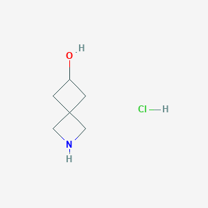 molecular formula C6H12ClNO B1379402 2-Azaspiro[3.3]heptan-6-ol hydrochloride CAS No. 1630907-10-6
