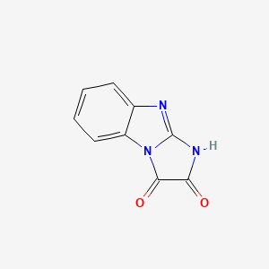 molecular formula C9H5N3O2 B13794072 1h-Imidazo[1,2-a]benzimidazole-2,3-dione CAS No. 57842-37-2