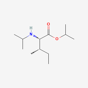 molecular formula C12H25NO2 B13794127 N-(1-Methylethyl)-L-isoleucine 1-methylethyl ester 