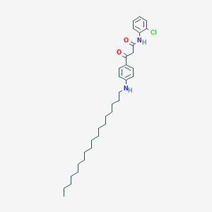 molecular formula C33H49ClN2O2 B13794132 N-(2-chlorophenyl)-3-[4-(octadecylamino)phenyl]-3-oxopropanamide 