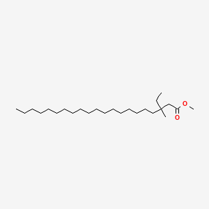 molecular formula C25H50O2 B13794151 Methyl 3-ethyl-3-methylhenicosanoate CAS No. 55334-80-0