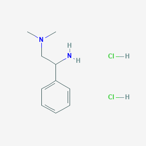 molecular formula C10H18Cl2N2 B1379417 (2-Amino-2-phenylethyl)dimethylamine dihydrochloride CAS No. 31788-89-3