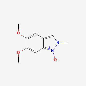 molecular formula C10H12N2O3 B13794171 2H-Indazole,5,6-dimethoxy-2-methyl-,1-oxide(9CI) 