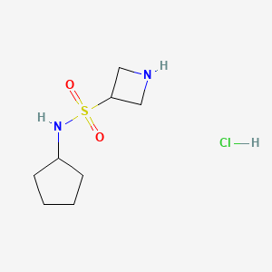 molecular formula C8H17ClN2O2S B1379419 N-cyclopentylazetidine-3-sulfonamide hydrochloride CAS No. 1803610-68-5