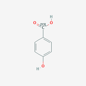 B137942 4-Hydroxybenzoic acid-alpha-13C CAS No. 146672-02-8