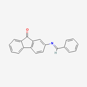 molecular formula C20H13NO B13794215 2-(Benzylideneamino)fluoren-9-one CAS No. 5454-42-2