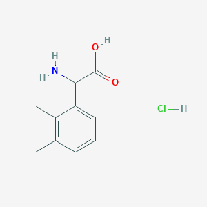 molecular formula C10H14ClNO2 B1379429 2-Amino-2-(2,3-dimethylphenyl)acetic acid hydrochloride CAS No. 1796884-34-8