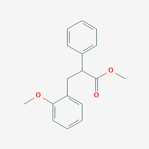 molecular formula C17H18O3 B13794297 Methyl 3-(2-methoxyphenyl)-2-phenylpropanoate CAS No. 6641-77-6