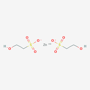 molecular formula C4H10O8S2Zn B137943 zinc;2-hydroxyethanesulfonate CAS No. 129756-32-7
