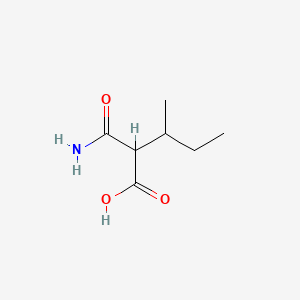 molecular formula C7H13NO3 B13794308 Malonamic acid, 2-sec-butyl- 