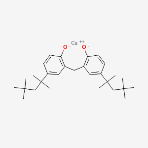 molecular formula C29H42CaO2 B13794314 Phenol, 2,2'-methylenebis[4-(1,1,3,3-tetramethylbutyl)-, calcium salt CAS No. 68527-62-8