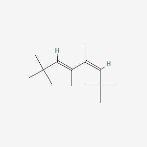 molecular formula C14H26 B13794316 (3Z,5E)-2,2,4,5,7,7-hexamethylocta-3,5-diene CAS No. 55712-52-2