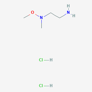molecular formula C4H14Cl2N2O B1379438 (2-Aminoethyl)(methoxy)methylamine dihydrochloride CAS No. 1803599-30-5