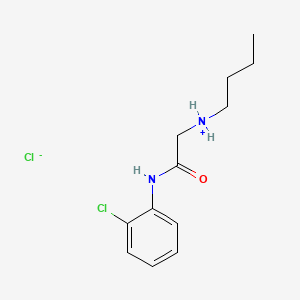 molecular formula C12H18Cl2N2O B13794416 2-(Butylamino)-2'-chloroacetanilide, hydrochloride CAS No. 77791-55-0