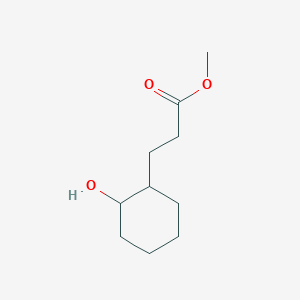 molecular formula C10H18O3 B13794453 Methyl 3-(2-hydroxycyclohexyl)propanoate CAS No. 63714-95-4