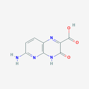 molecular formula C8H6N4O3 B13794507 6-Amino-3-hydroxy-pyrido[2,3-B]pyrazine-2-carboxylic acid CAS No. 874493-62-6