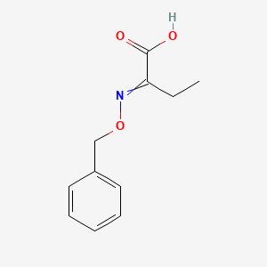 molecular formula C11H13NO3 B13794515 2-Phenylmethoxyiminobutanoic acid CAS No. 5435-45-0