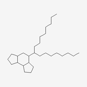molecular formula C29H54 B13794589 As-Indacene, dodecahydro-4-(1-octylnonyl)- CAS No. 55530-51-3