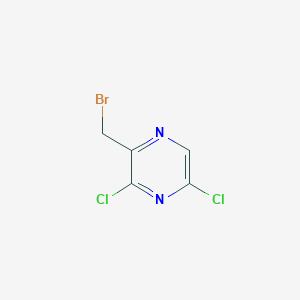molecular formula C5H3BrCl2N2 B1379460 2-(Bromomethyl)-3,5-dichloropyrazine CAS No. 1803606-92-9
