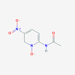 molecular formula C7H8N3O4- B13794638 Acetamide,N-(5-nitro-1-oxido-pyridin-2-YL)- 