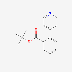 molecular formula C16H17NO2 B1379465 Tert-butyl 2-(pyridin-4-yl)benzoate CAS No. 1797927-46-8