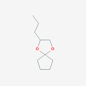 B137947 2-Propyl-1,4-dioxaspiro[4.4]nonane CAS No. 129815-75-4
