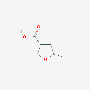 molecular formula C6H10O3 B1379474 5-Methyloxolane-3-carboxylic acid CAS No. 1797225-93-4
