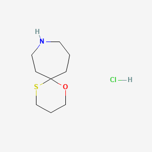 molecular formula C9H18ClNOS B13794759 1-Oxa-5-thia-9-aza-spiro[5.6]dodecane, hydrochloride 
