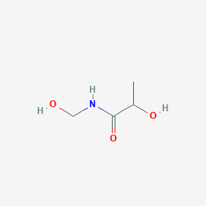 molecular formula C4H9NO3 B13794765 2-Hydroxy-n-(hydroxymethyl)propanamide CAS No. 6336-49-8