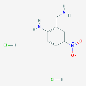 molecular formula C7H11Cl2N3O2 B1379478 [2-(Aminomethyl)-4-nitrophenyl]amine dihydrochloride CAS No. 1993188-47-8