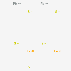 molecular formula Fe2Pb2S5 B13794786 Lead iron sulfide 