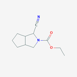 Ethyl 1-cyano-octahydrocyclopenta[c]pyrrole-2-carboxylate